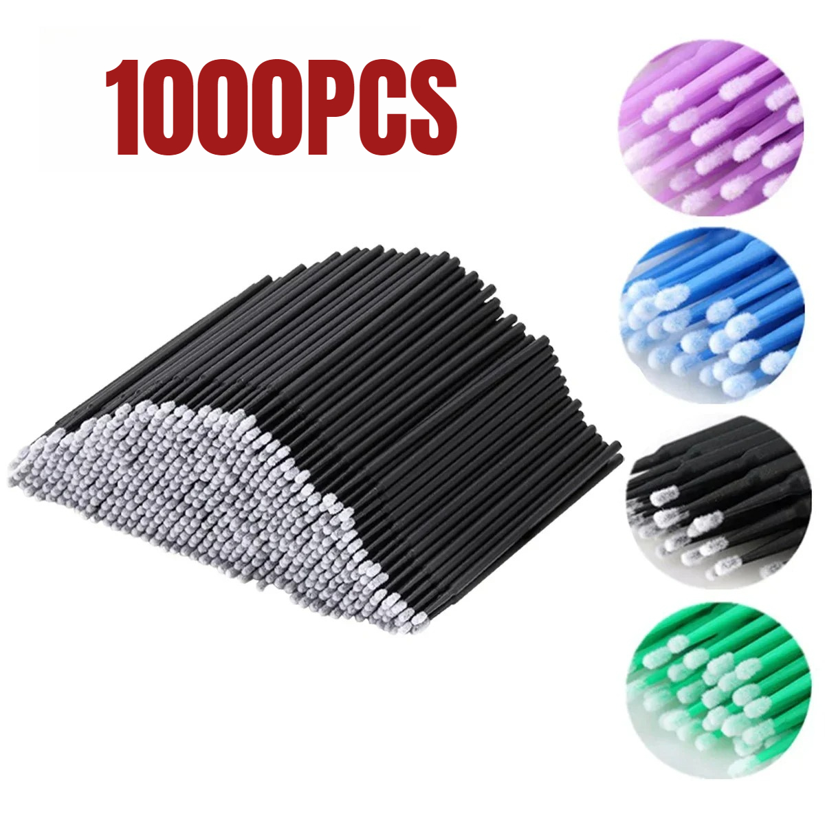 Eyelash Extension Remover - 1000/500 шт. щетка для чистки ресниц,
