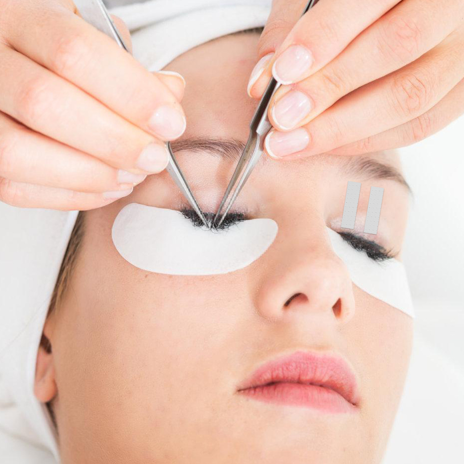 Tape Breathable Lash - 10 рулонов однотонной, гипоаллергенной ленты для