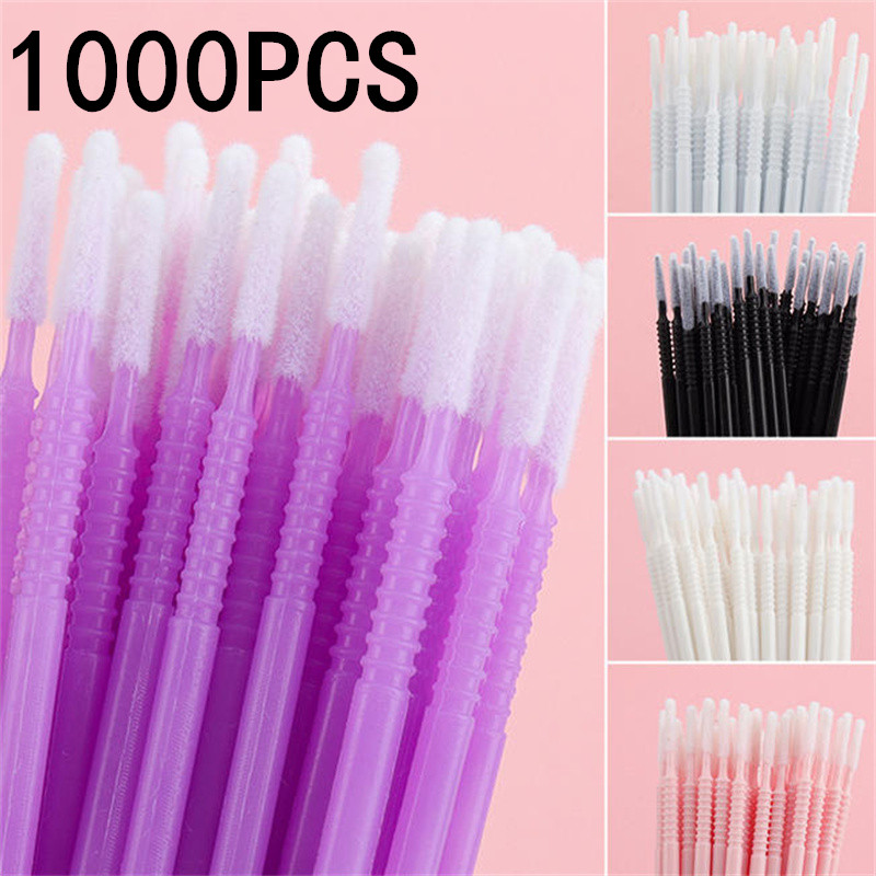 Eyelash Extension Remover - 100/200/1000 шт. Одноразовые микро-щеточки для снятия