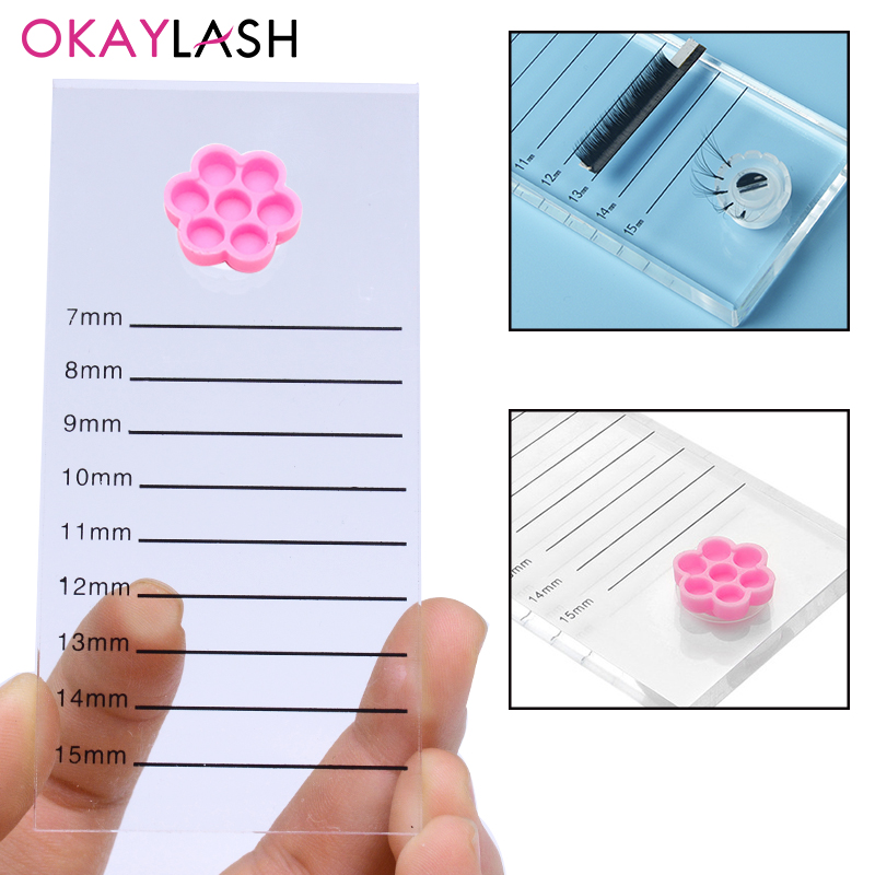 Eyelash Extension Menu - Прозрачная хрустальная доска для наращивания ресниц,