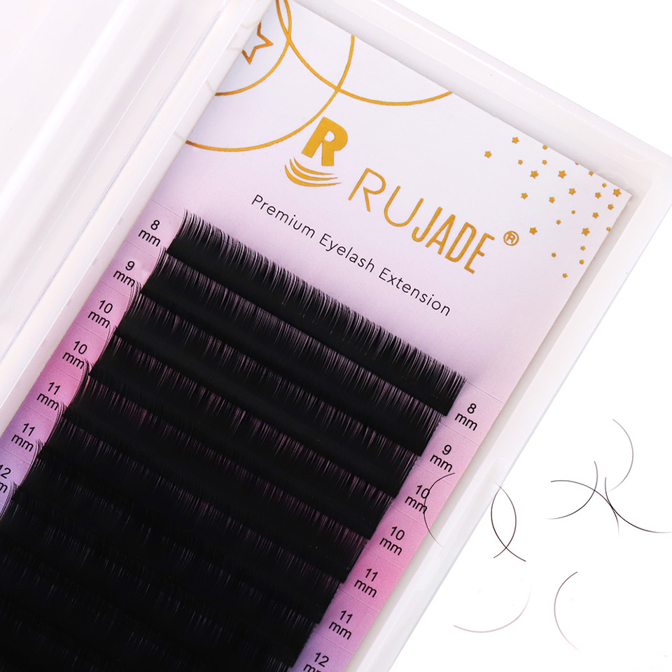 Накладные ресницы RUJADE B C C – обзор и цена Eyelash Extension C Curl