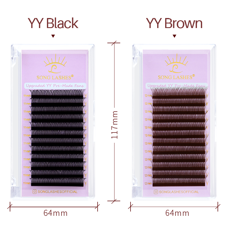 SONG LASHES Новые готовые веер – обзор и цена Eyelash Extension C Curl