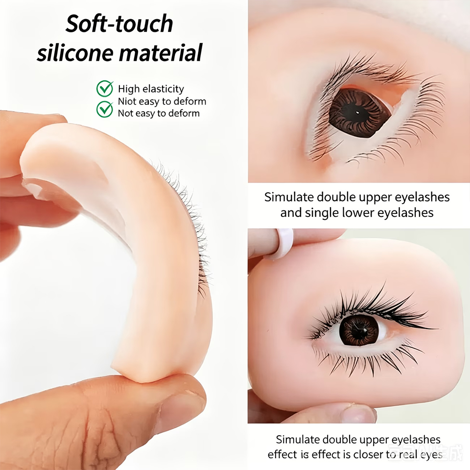 Многоразовая силиконовая модел – обзор и цена Eyelash Extension Doll Eye