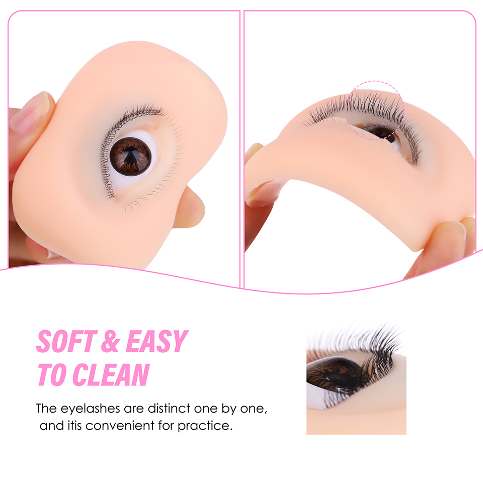 Многоразовая силиконовая модел – обзор и цена Eyelash Extension Doll Eye