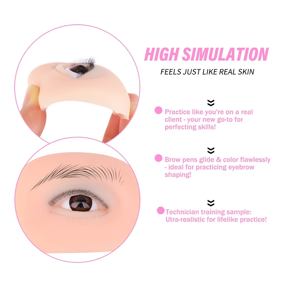 Многоразовая силиконовая модел – обзор и цена Eyelash Extension Doll Eye