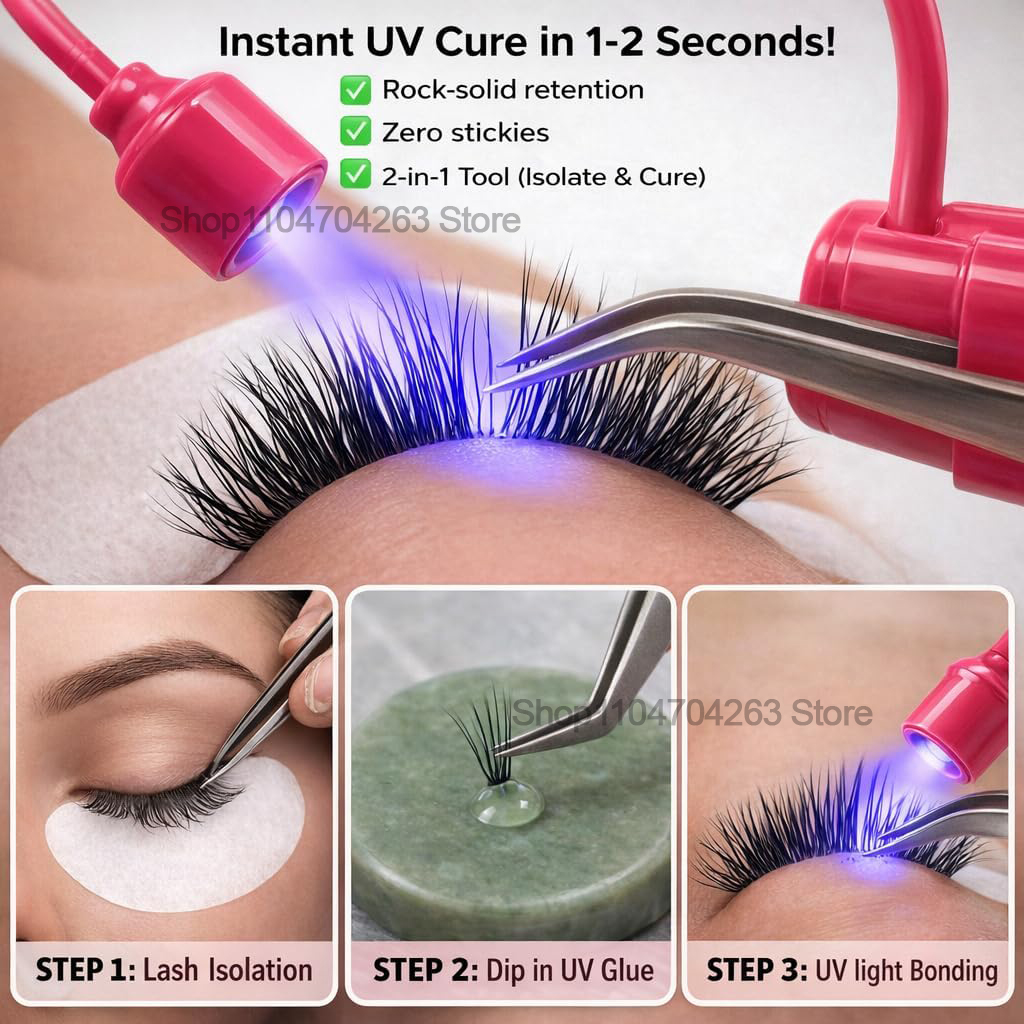 Мини-УФ-лампа для наращивания  – обзор и цена Eyelash Extension Led