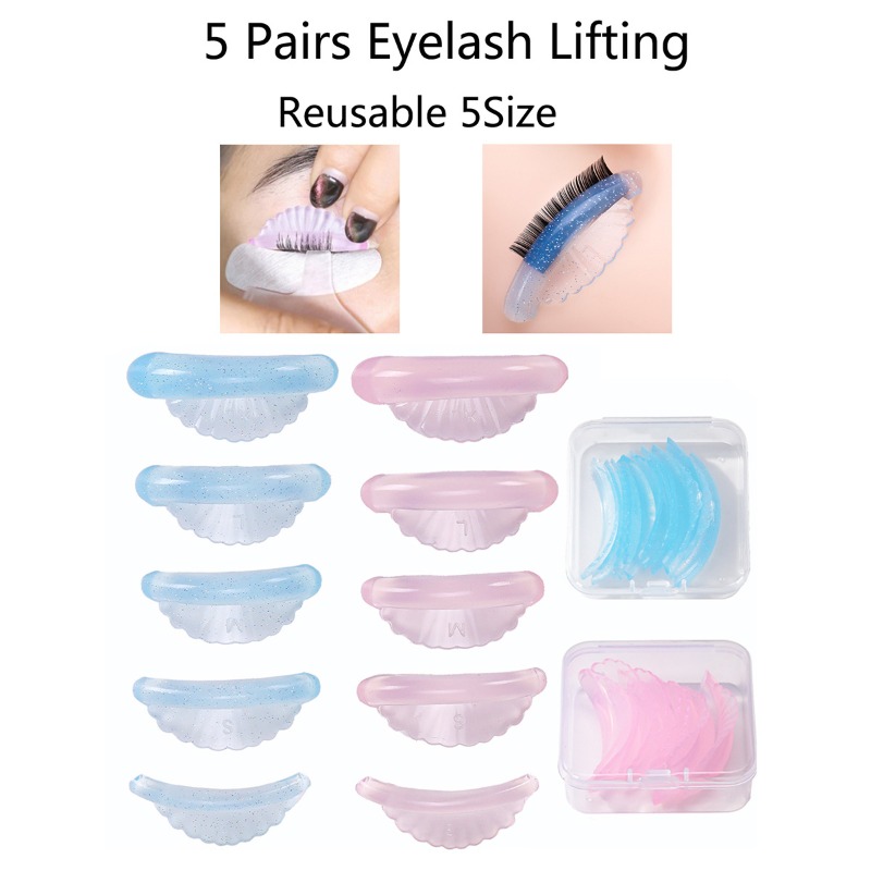 5 пар силиконовых подушечек дл – обзор и цена Eyelash Extension C Curl