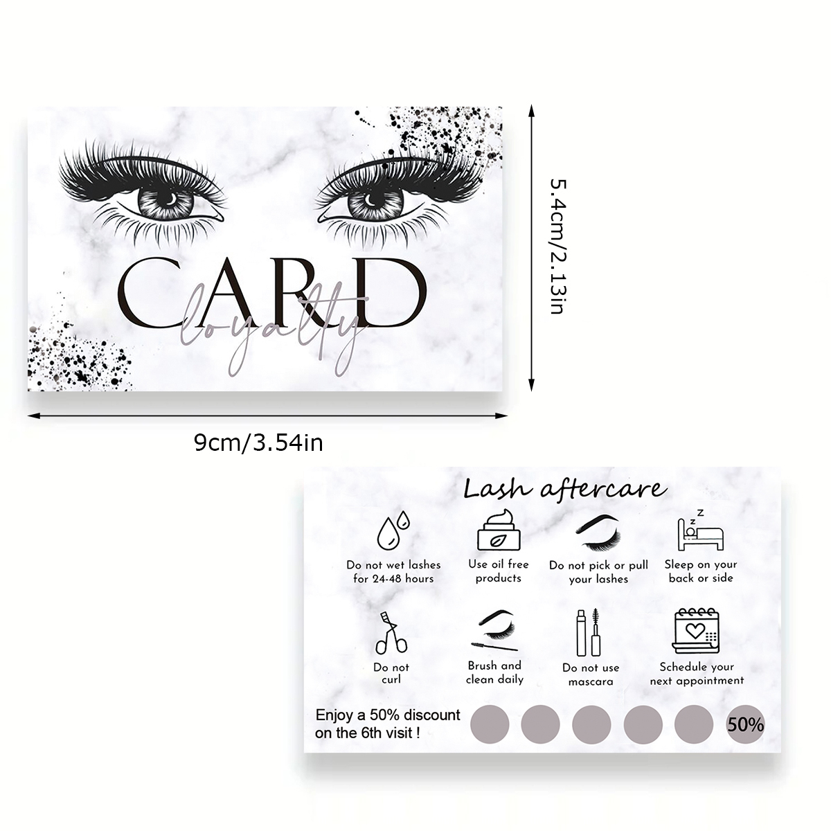 50 шт./лот, мраморная карта дл – обзор и цена Eyelash Extension Menu