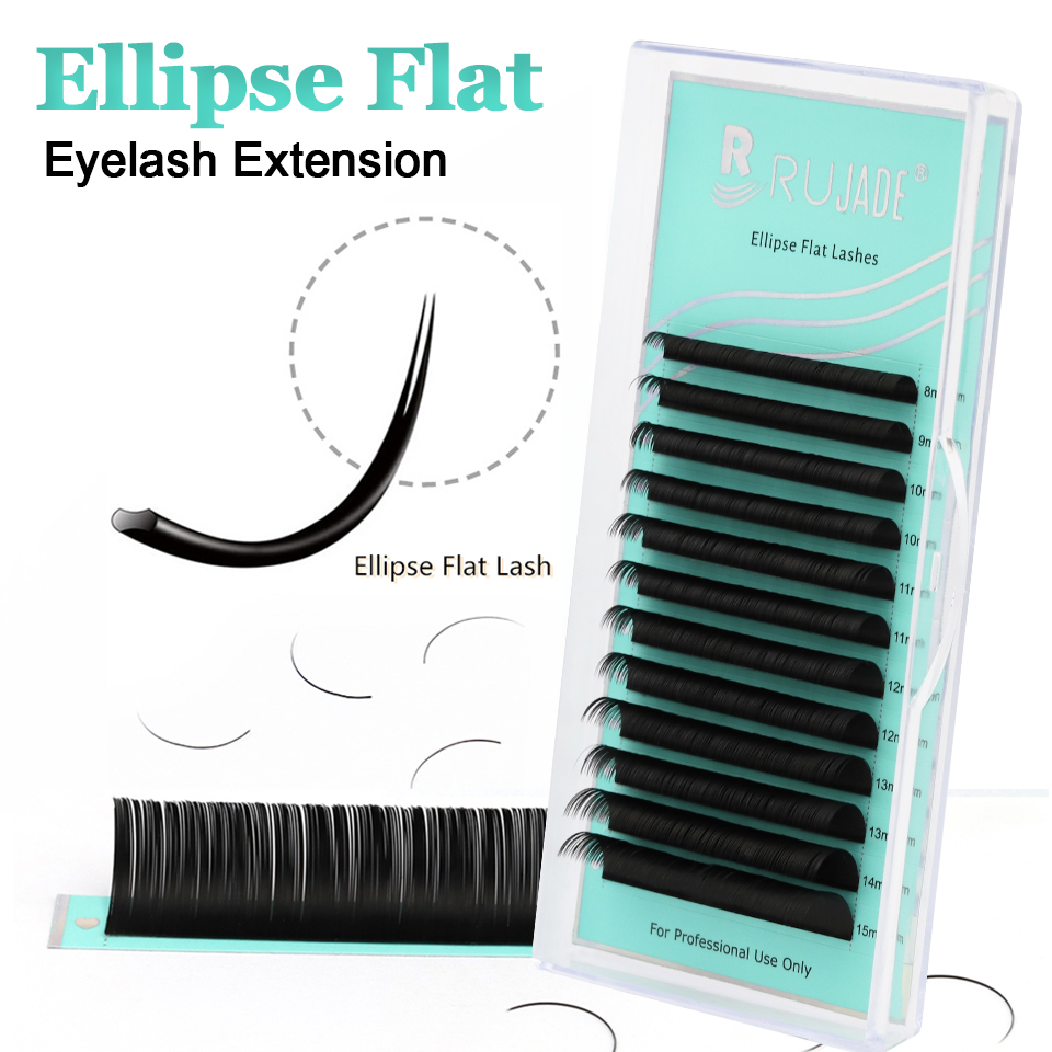 Накладные ресницы RUJADE Ellip – обзор и цена Eyelash Extension C Curl